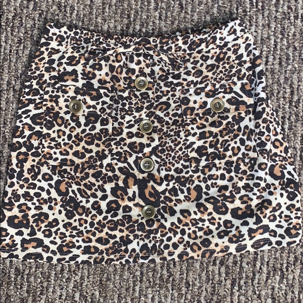 cheetah print skirt
